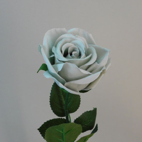 Artificial Rose Buds Duck Egg 43cm Artificial Flowers